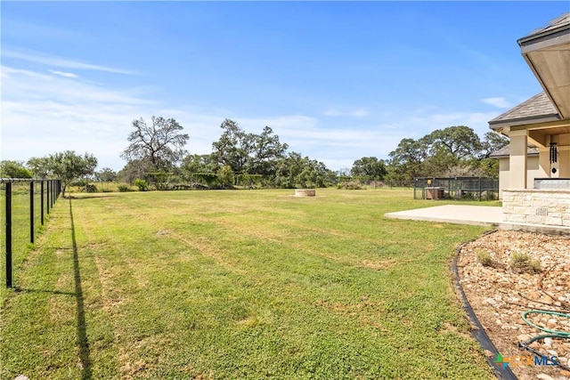 2718 Beaver Ln, New Braunfels, TX 78132 - view of yard with a patio and fence