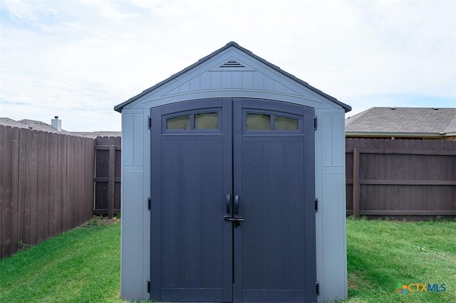 7202 Bose Ikard Dr, Killeen, TX 76549 - view of shed featuring a fenced backyard