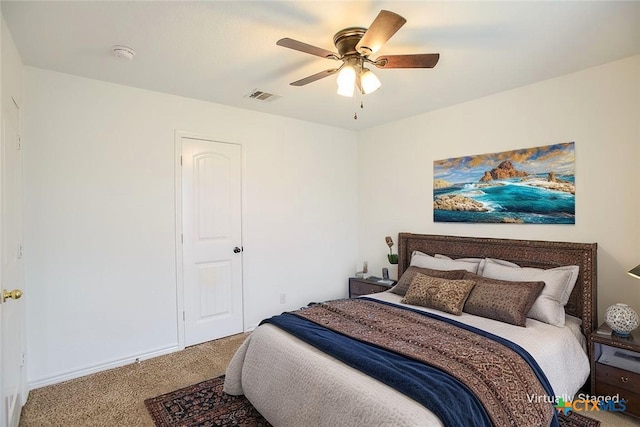7202 Bose Ikard Dr, Killeen, TX 76549 - carpeted bedroom featuring ceiling fan
