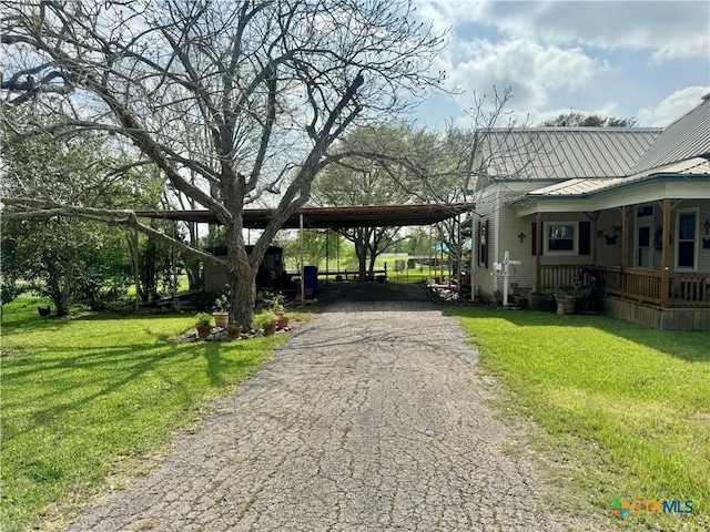 exterior space with driveway