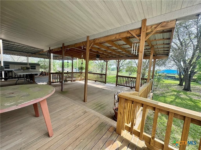 view of deck