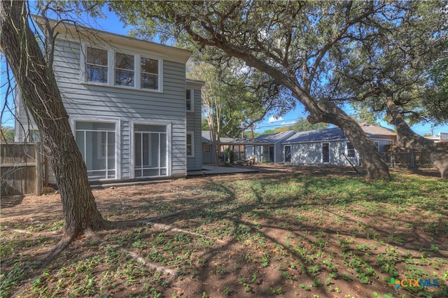 view of back of property