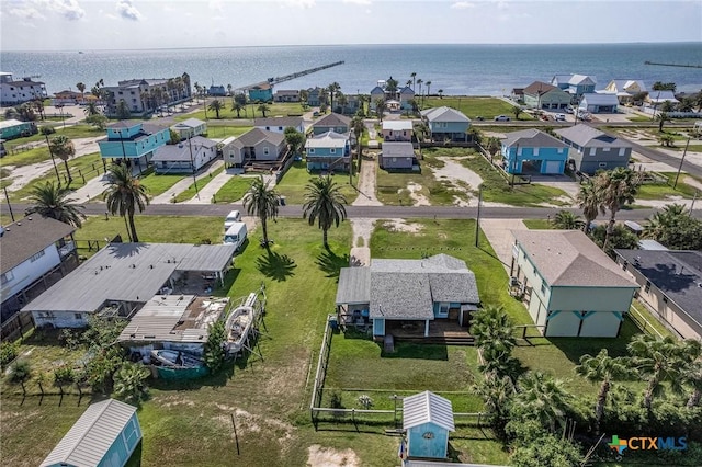 819 S Magnolia St, Rockport, TX 78382 - aerial view of residential area featuring a nearby body of water