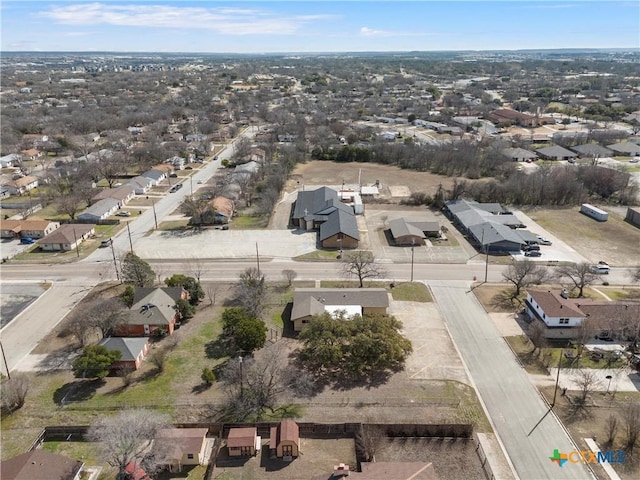 bird's eye view featuring a residential view