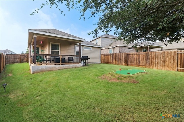 2024 Cowan Dr, New Braunfels, TX 78132 - rear view of house with a fenced backyard and roof with shingles