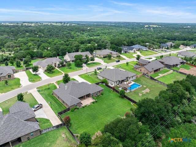 488 Creekside Dr, Belton, TX 76513 - aerial view of residential area featuring a pool