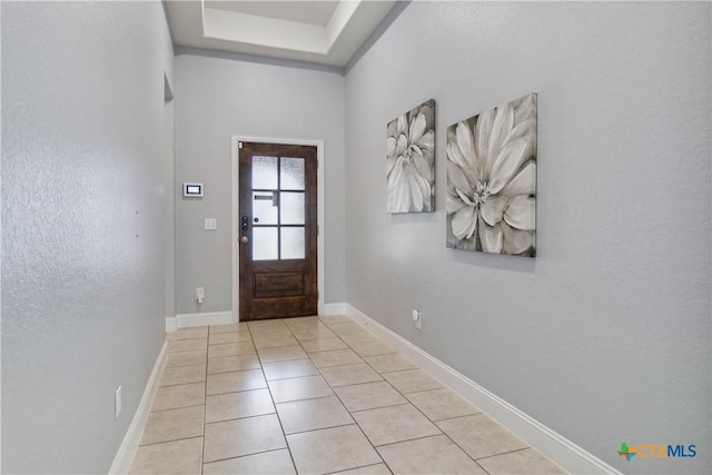 1433 Kamryn Way, New Braunfels, TX 78130 - entryway with light tile patterned floors and baseboards