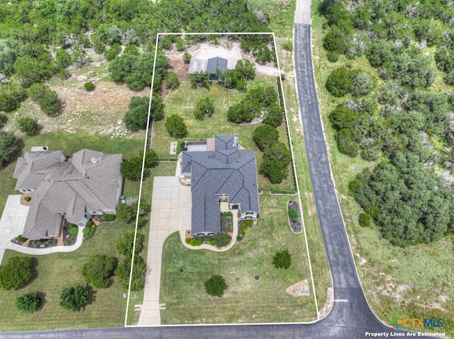 2194 Ranch Loop Dr, New Braunfels, TX 78132 - aerial overview of property's location with property boundaries highlighted