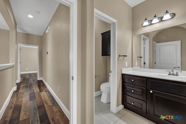 2194 Ranch Loop Dr, New Braunfels, TX 78132 - bathroom with vanity and wood finished floors