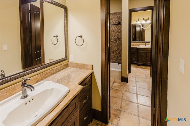 bathroom featuring vanity