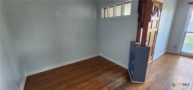 3605 Oaklawn St, Victoria, TX 77901 - empty room with hardwood / wood-style floors and baseboards