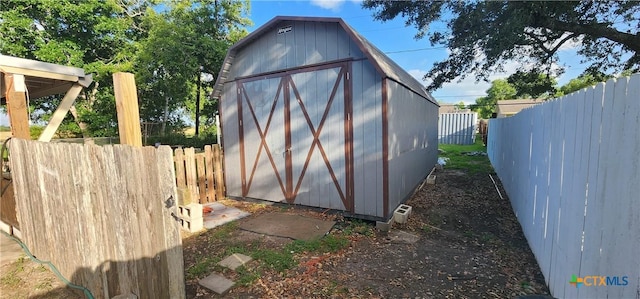 3605 Oaklawn St, Victoria, TX 77901 - view of shed with a fenced backyard