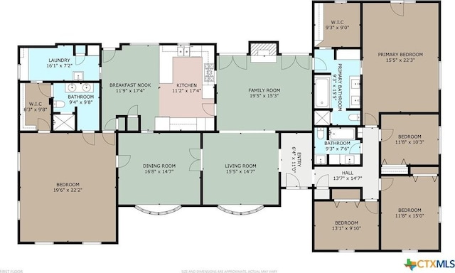 4101 Briar Cliff Rd, Temple, TX 76502 - view of home floor plan