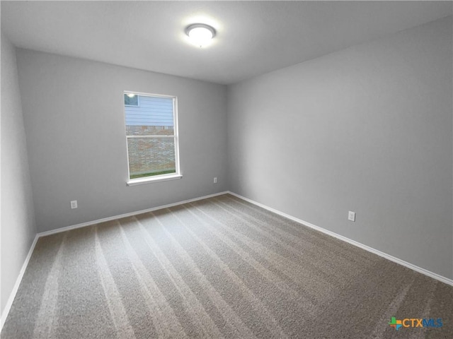 unfurnished room with carpet