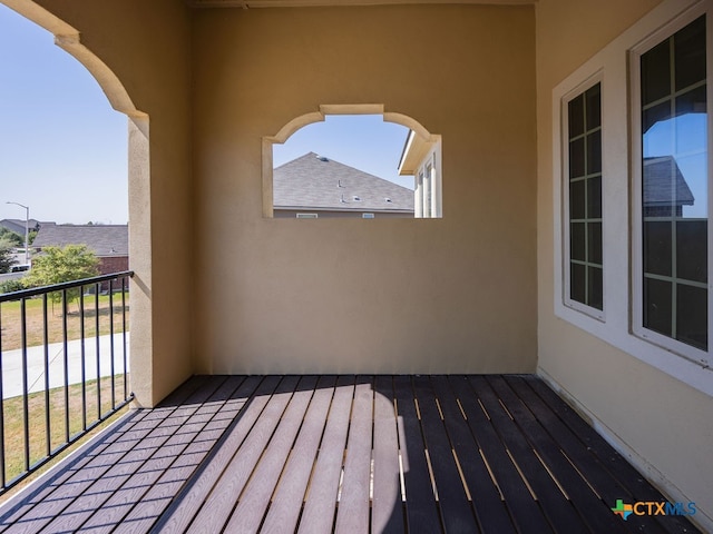 view of balcony