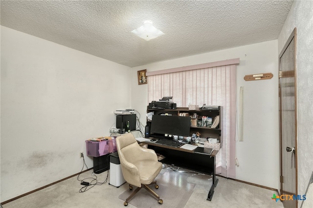 1104 Saint Williams Ave, Round Rock, TX 78681 - home office with carpet floors and a textured ceiling