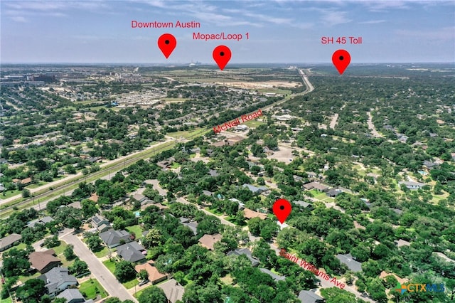1104 Saint Williams Ave, Round Rock, TX 78681 - aerial view of property's location