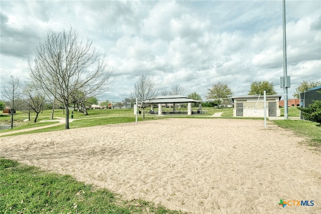 1104 Saint Williams Ave, Round Rock, TX 78681 - view of community with a gazebo, volleyball court, a detached carport, and a yard
