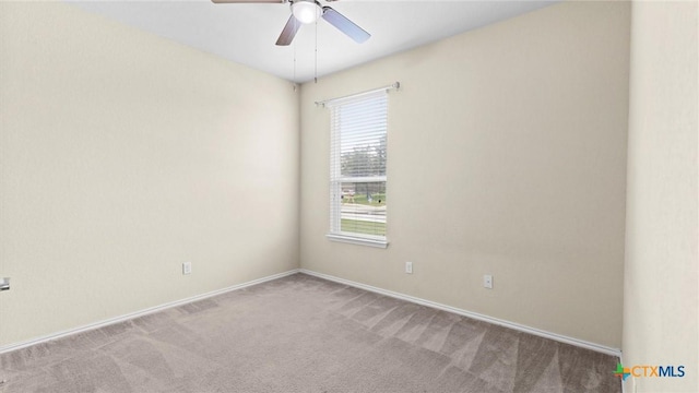 647 Ridgeglen Dr, New Braunfels, TX 78130 - spare room with ceiling fan and carpet