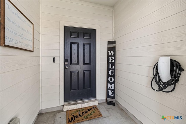 view of exterior entry
