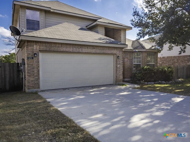 view of front of house featuring a garage