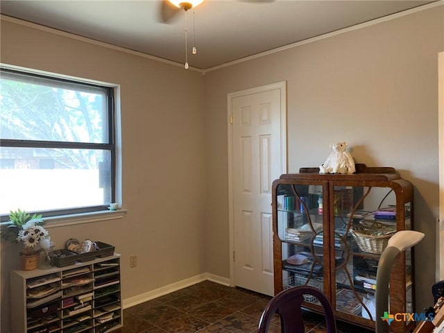 3002 Veterans Ave, Copperas Cove, TX 76522 - office area with crown molding and baseboards