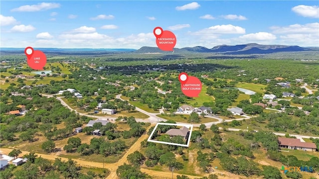 1518 Skyline Dr, Kingsland, TX 78639 - bird's eye view of mountains