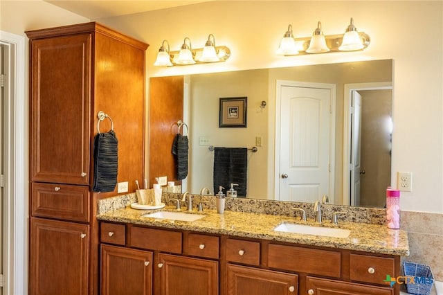 bathroom featuring vanity