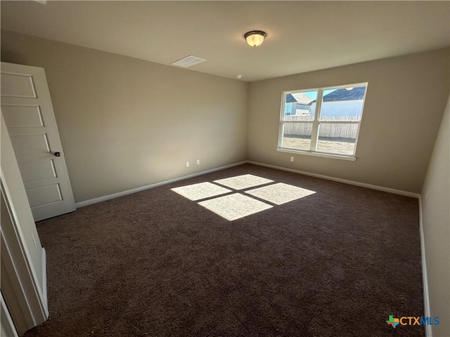 view of carpeted empty room