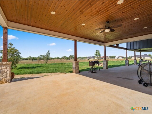 12093 Sulphur Springs Rd, Adkins, TX 78101 - view of patio with a ceiling fan