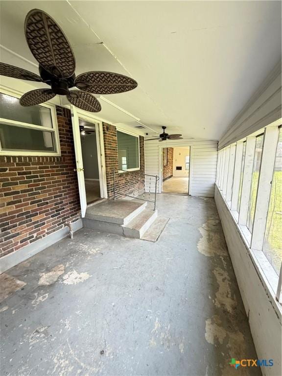 2310 Terrace Dr, Killeen, TX 76543 - view of patio with a ceiling fan