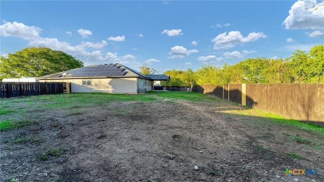 view of fenced backyard
