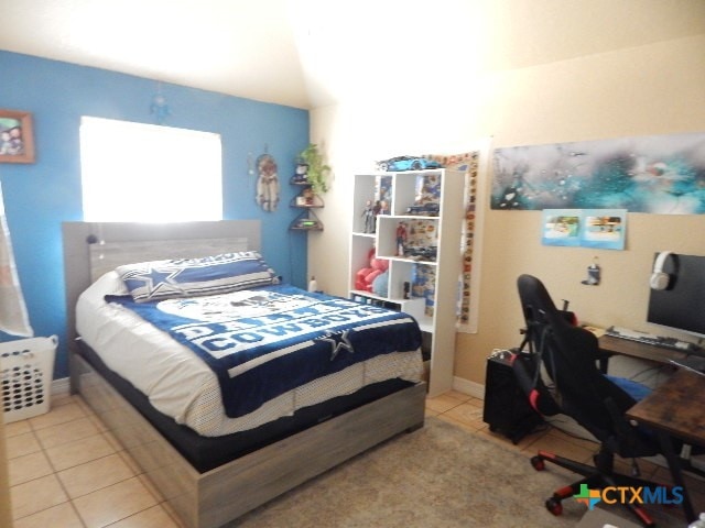 view of tiled bedroom