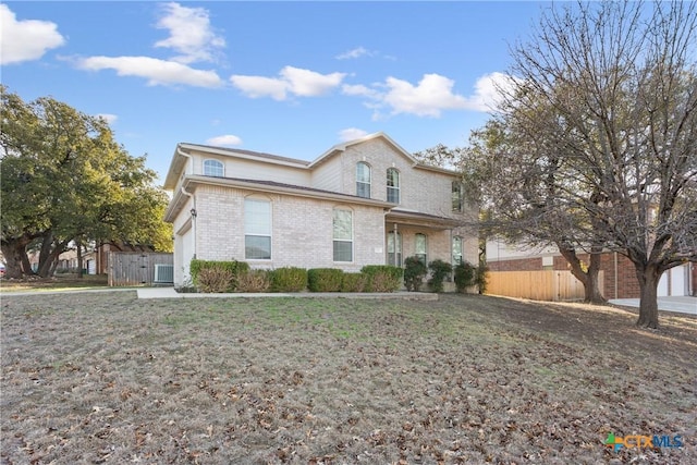 view of property featuring a garage