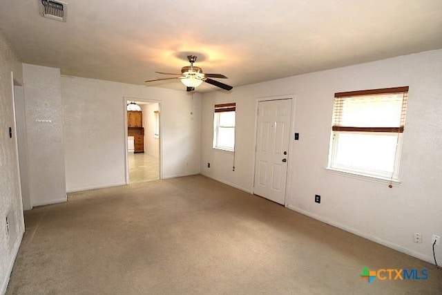 1306 Dryden Ave, Copperas Cove, TX 76522 - unfurnished room with ceiling fan and light carpet