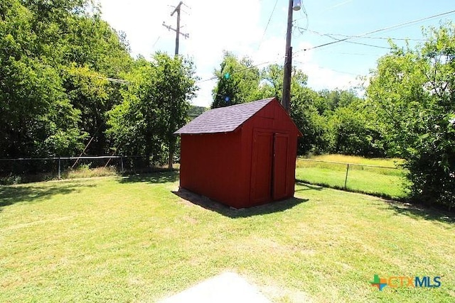1306 Dryden Ave, Copperas Cove, TX 76522 - view of shed featuring a fenced backyard