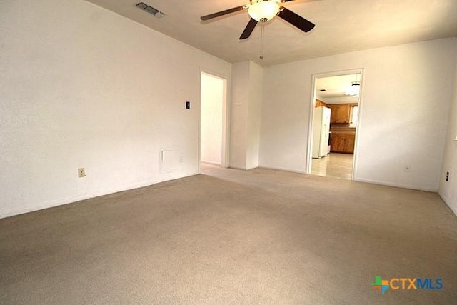 1306 Dryden Ave, Copperas Cove, TX 76522 - empty room with ceiling fan and light colored carpet