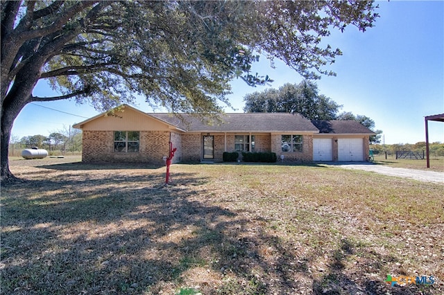 ranch-style house with a garage