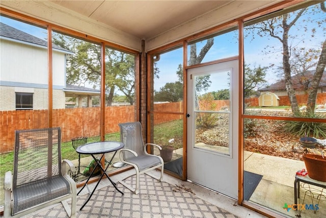 sunroom featuring plenty of natural light