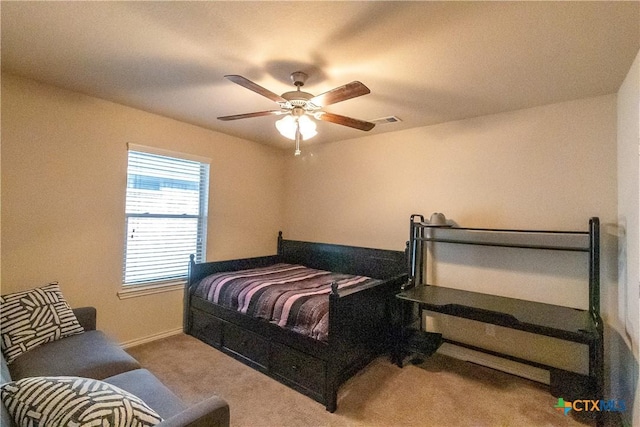 2529 Nolan Creek St, Temple, TX 76504 - carpeted bedroom with baseboards and ceiling fan