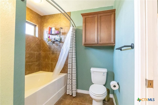 2529 Nolan Creek St, Temple, TX 76504 - full bathroom with shower / tub combo and tile patterned flooring