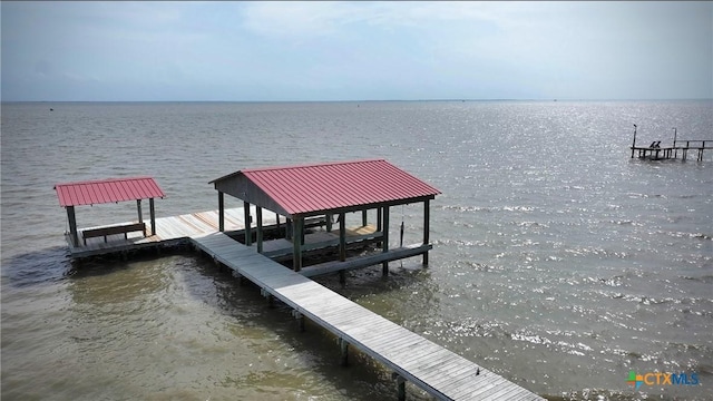 430 N Blackburn Ave, Port Lavaca, TX 77979 - dock area with a water view and boat lift