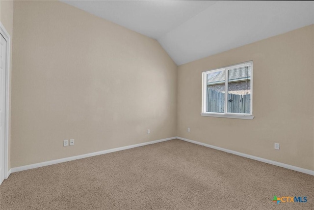 5708 High Meadow Dr, Temple, TX 76502 - empty room featuring lofted ceiling and carpet flooring