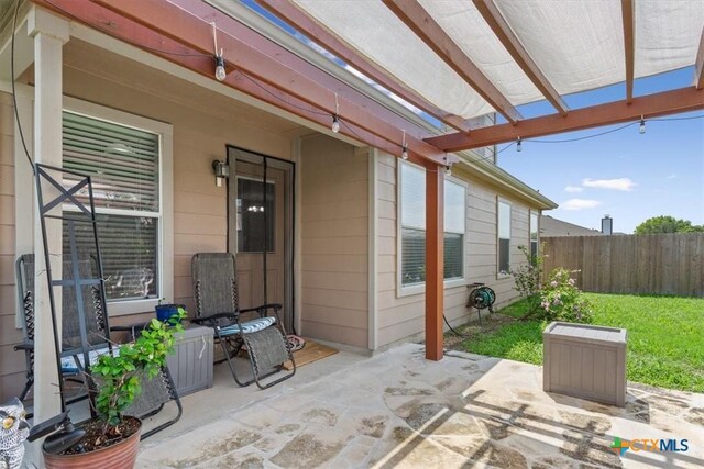 212 Nairm Ln, Temple, TX 76502 - view of patio / terrace with a pergola