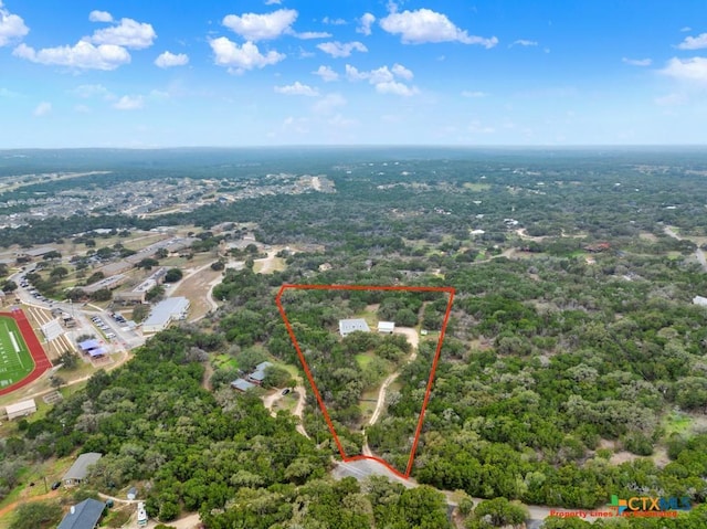 birds eye view of property