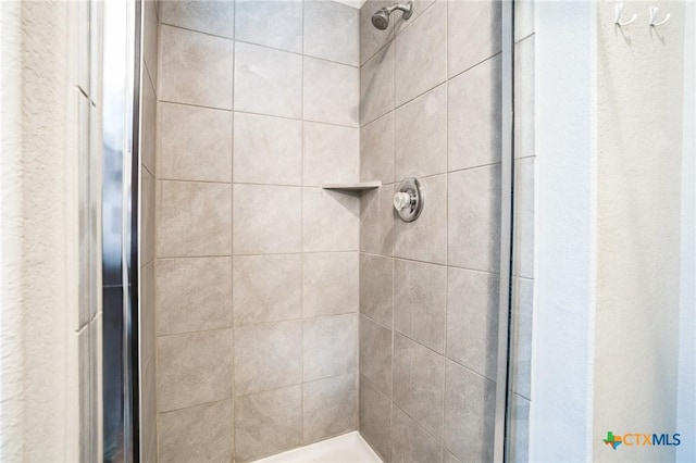 full bathroom featuring a shower stall