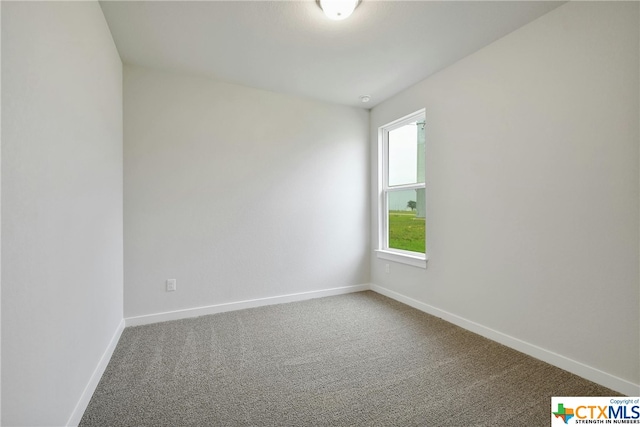 spare room with carpet