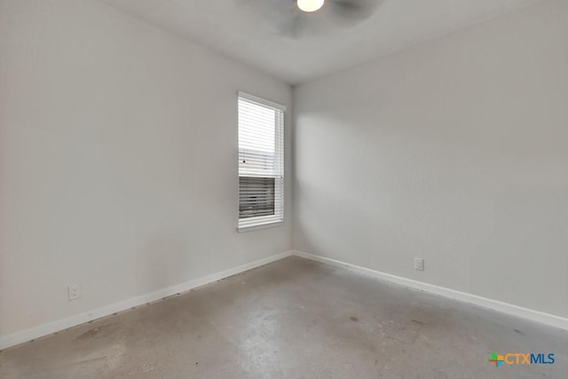 471 Copper Hill Dr, New Braunfels, TX 78130 - unfurnished room featuring concrete flooring and a ceiling fan
