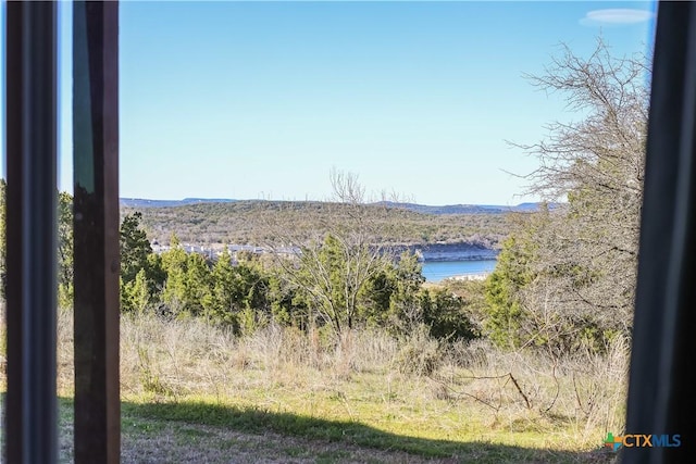 property view of water with a mountain view