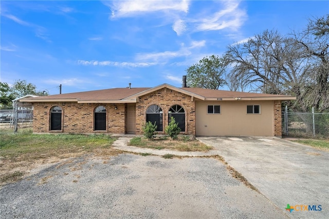 view of ranch-style home